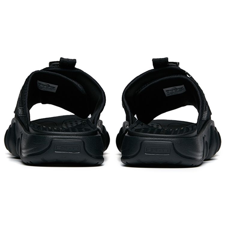 Anta Casual Sports Rubber Sole Slide Sandals Men Footwear Black 912226991-3
