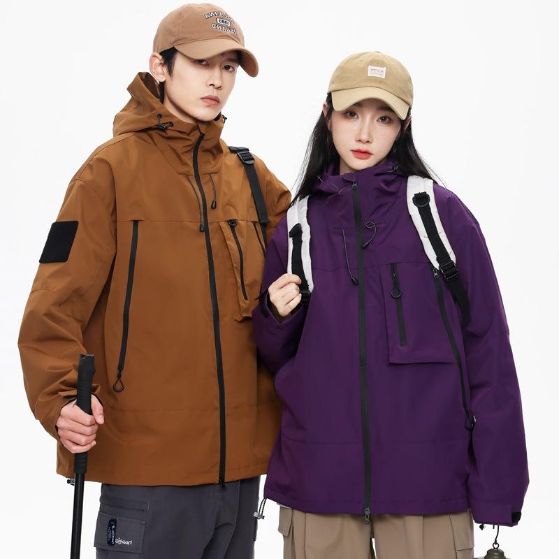 Autumn Waterproof Functional Windbreaker for Couples - Unisex Outdoor Jacket