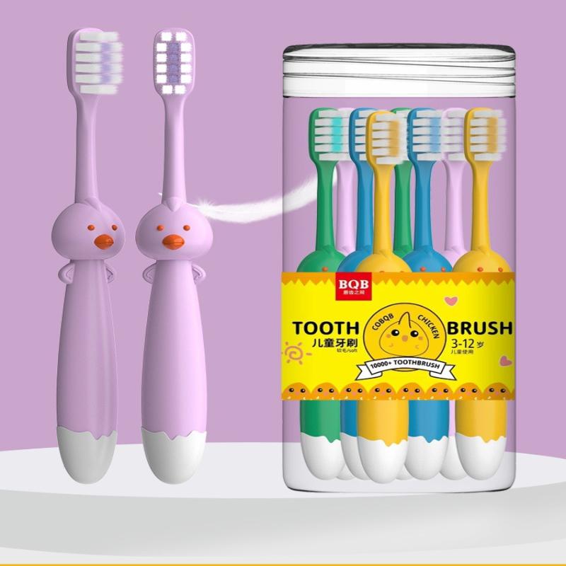 5/8 шт. Дитячі зубні щітки з м'якою щетиною, дитяча мультяшна зубна щітка у формі курчати для дітей 3-12 років