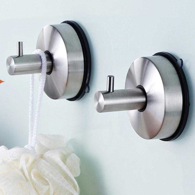 Strong Suction Cup Hook for Holiday Wreaths Bathroom Kitchen Waterproof Stainless Steel Wall Hangers
