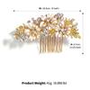 Alloy Bride's Hair Comb Rhinestone Hair Accessories Fashion Flower Hairpin  Festive Gifts