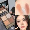 CACE Black Gold Earth Tone Shimmer Eyeshadow Palette - Trendy, Portable, Daily Use In Brown and Dark Shades.