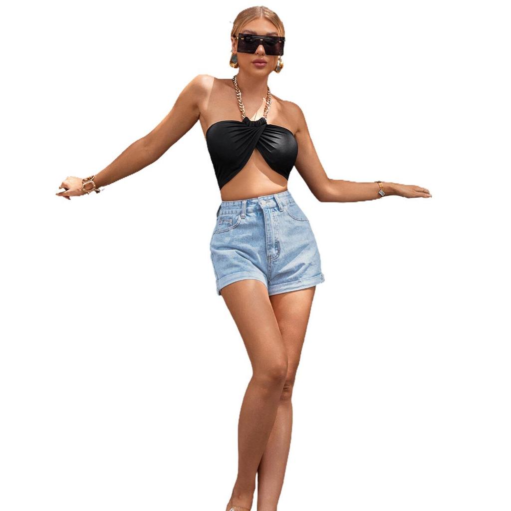 High-Waisted Slimming Straight-Leg Wide-Leg Denim Jeans for Women - European and American Trendy Style