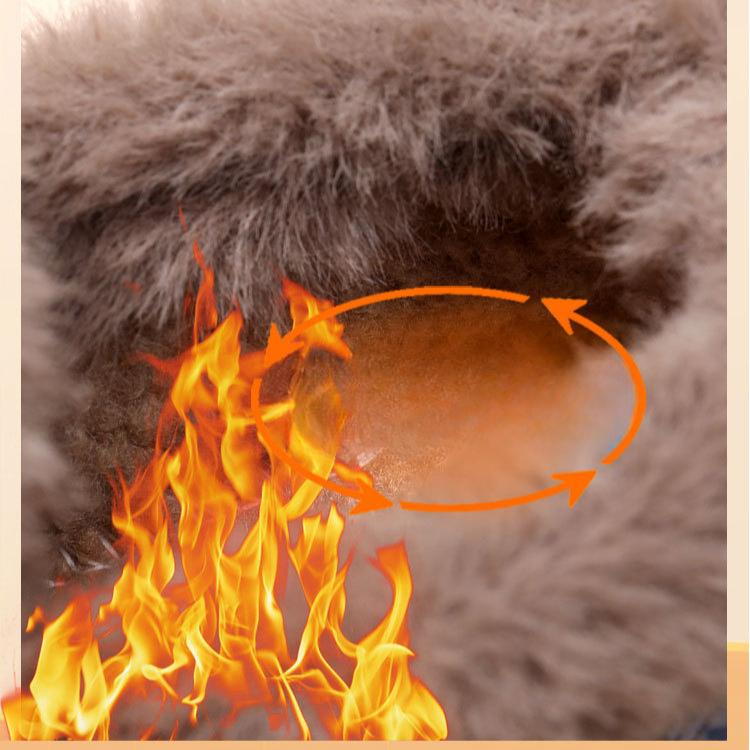 Winter New Women's Thick Bottom Thick Plush Snow Boots Anti Slip Waterproof Glitter Cotton Boots