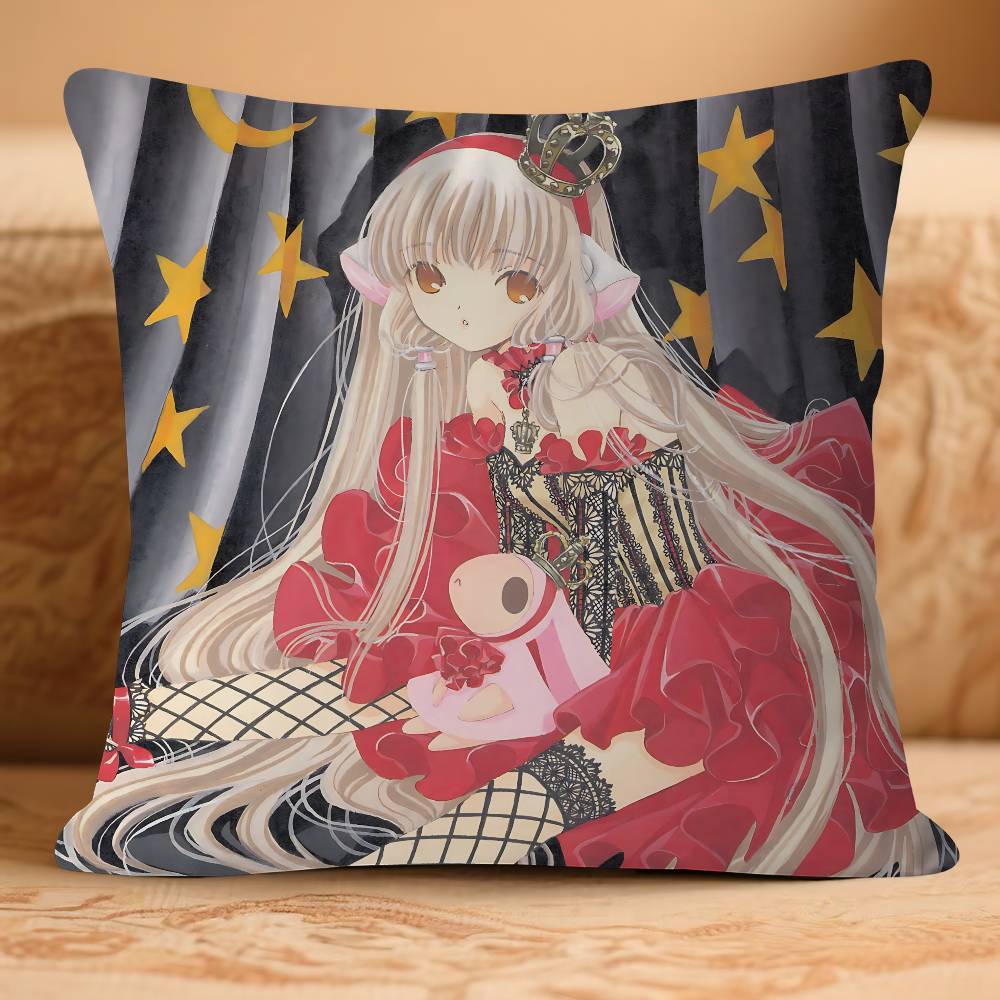 

Chobits Office Cushion Pillowcase Car Cushion Cover45X45CM Lumbar Pillowcase Sofa Pillowcover 16x16Inch