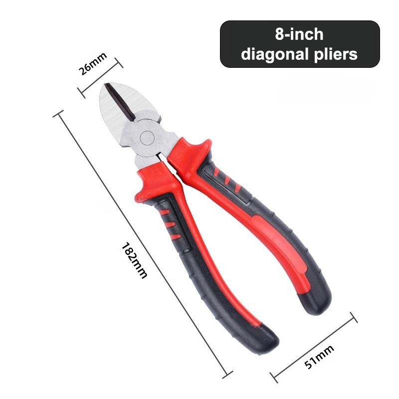 6/8 Inch Electric Wire Pliers Diagonal Cutting Pliers Electrician Wire Cutter Multifunctional Hardware Hand Tools