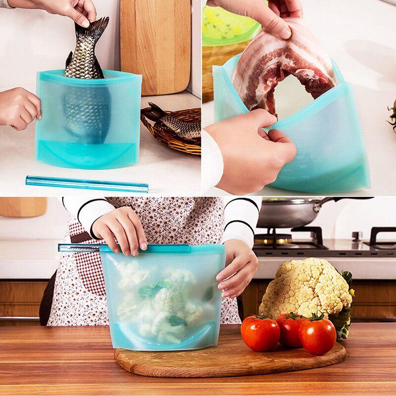 Multifunction Silicone Fresh Keep Bag with Reusable Food Silicone