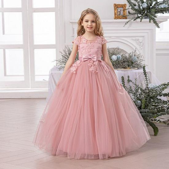 Abito con gonna a sbuffo per bambina per Pianoforte, Compleanno, Matrimonio o Sfilata