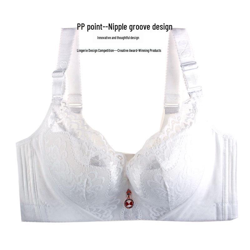 Plus Size Lace Underwire Support Bra for Full Cup Women - Autumn/Winter Collection