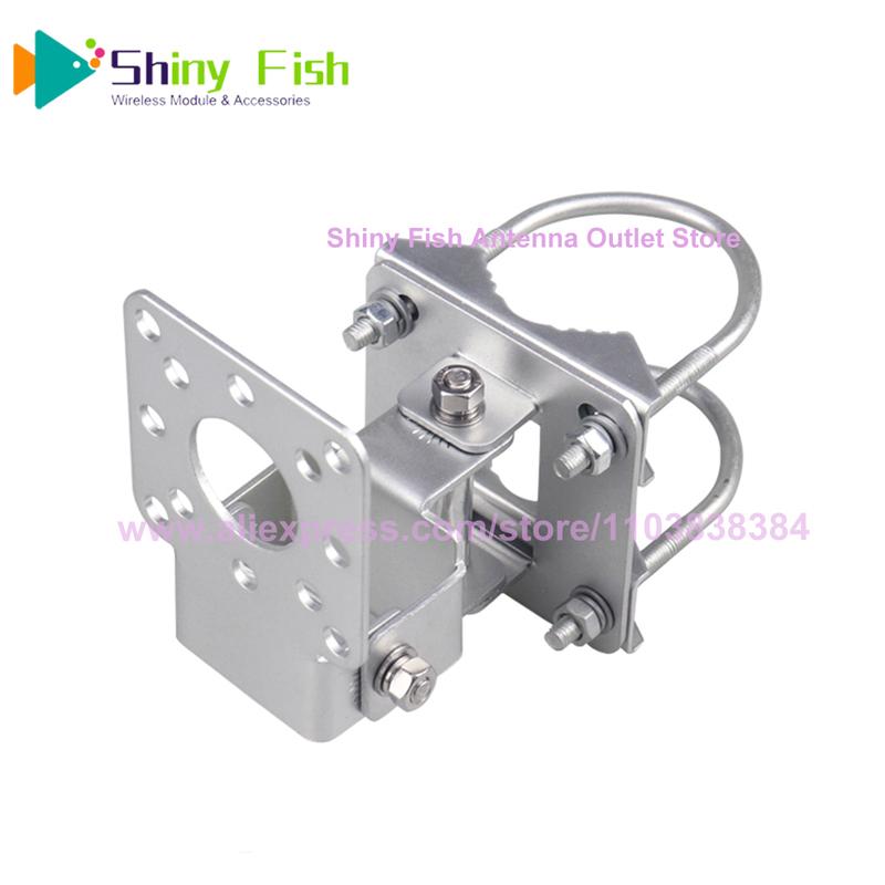 

AP Bridge Antenna Clamp Clip Hoop Fixed Mount Bracket Wall Multi Function Fixture Pole Holder Adjustable Angle Iron Plated