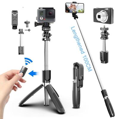 Bezprzewodowy kij do selfie 4 w 1 Bluetooth, składany statyw i uniwersalny monopod do smartfonów do kamer Gopro i kamer sportowych