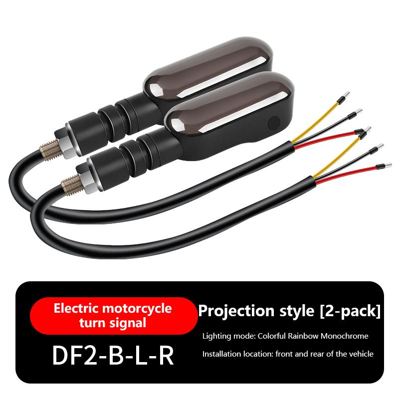 2PCS Universal LED Motorcycle Turn Signal Light 12V IPX6 Waterproof Flasher Indicator Blinker Rear Lights Lamp Accessories