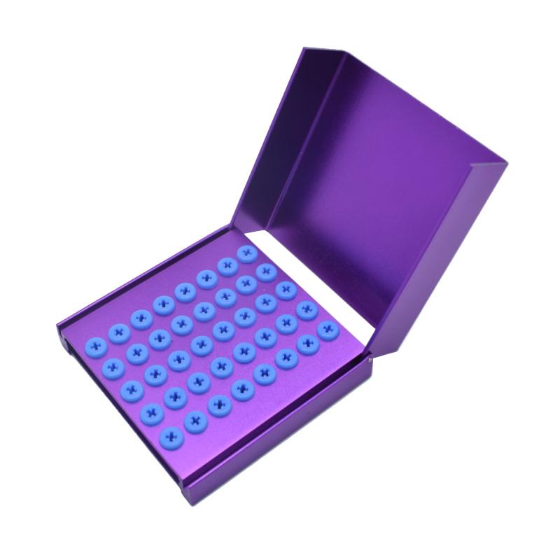Dental 40 Holes Burs Metal Holder  Cleaning Stand Autoclave Sterilizer For High/Low Speed Dental Burs