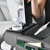 Center Console Organizer Armrest Cushion With Cup Holder Leather Extended Center Console Cushion Pad Car Accessory With Cup