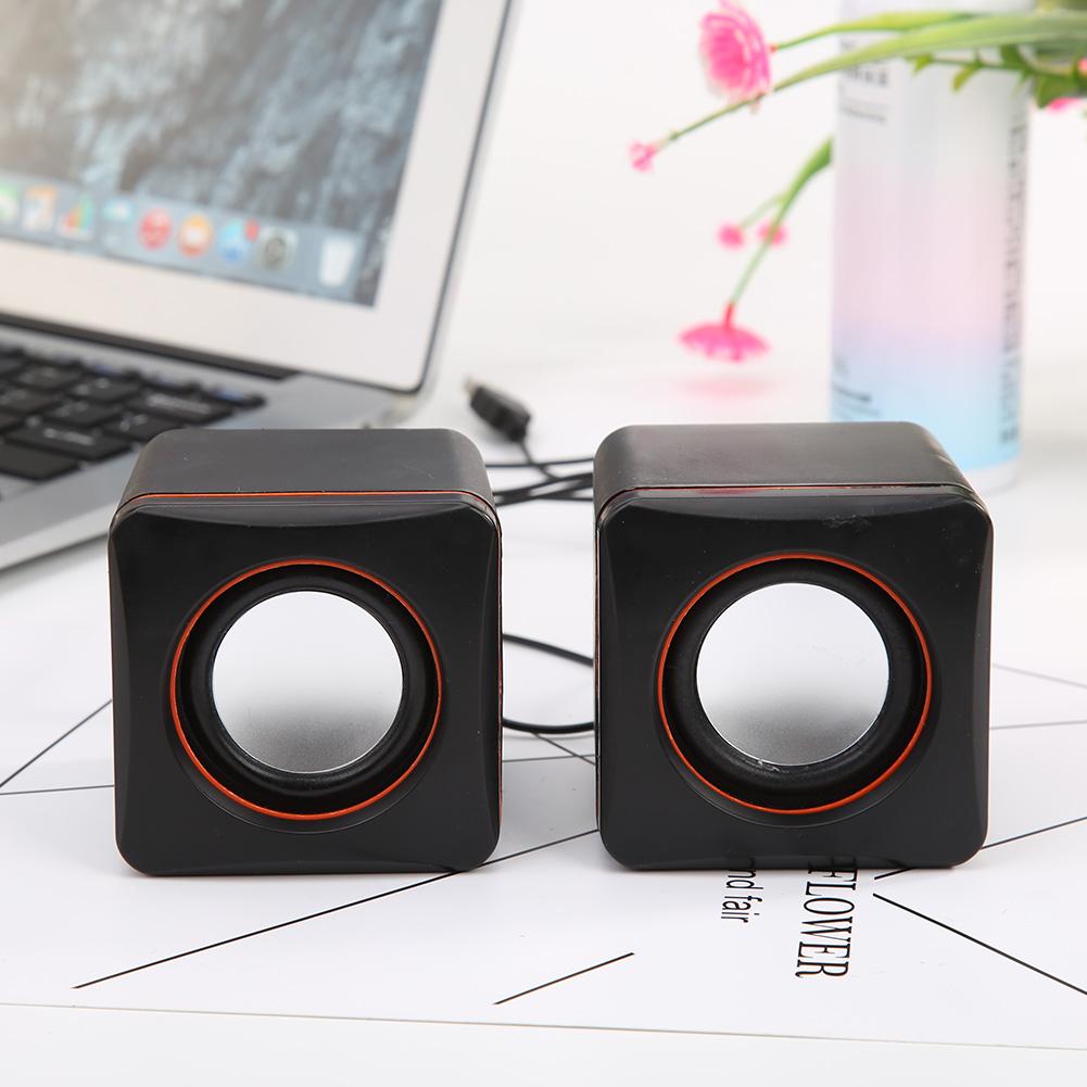 USB Wired Computer Speaker Desktop Speaker Sound Box Mini Subwoofer Loudspeaker for Computers Laptops Desktop