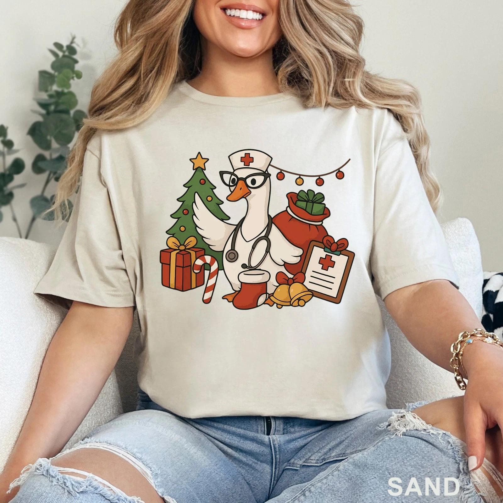 Silly Goose Nurse Christmas Shirt, Christmas Shirt, Goose Christmas Shirt 203743 3XL