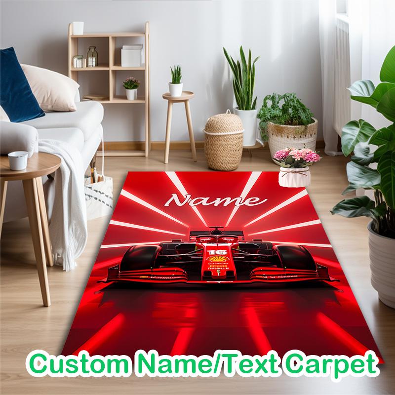 1pc Formula 1 Racing Car (5) Rug, Comfortable Printed Home Area Carpet, Cozy Office Chair Rug