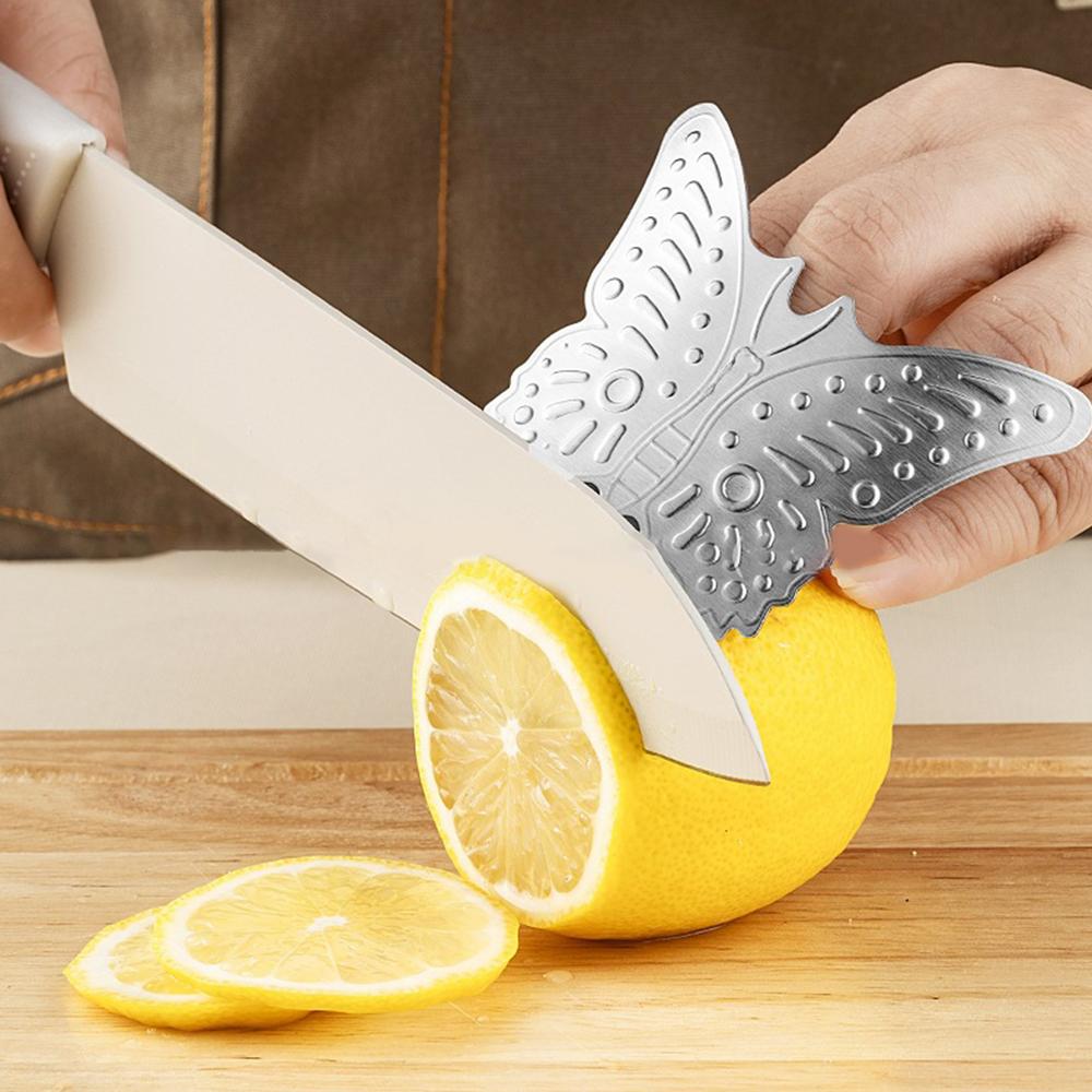 Stainless Steel Finger Guard Cutting Shiel Adjustable Vegetable Cutting Thumb Guard Finger Protector Tools Kitchen Gadget