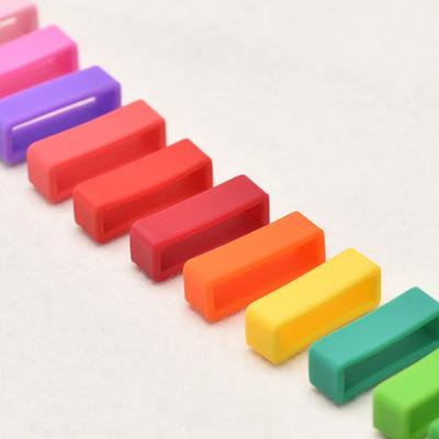 4 pezzi Anello Cinturino in Silicone 12 14 16 17 18 19 20 22 24 26mm Passanti Impermeabili Supporto di Sicurezza Accessori per Orologi Fermaglio Elastico in Gomma
