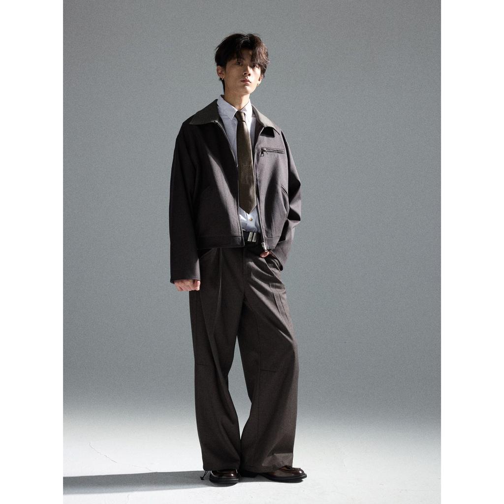 Autumn retro old money style jacket men and women loose trend Japanese thousand bird grid double-sided wear lapel blazer tide