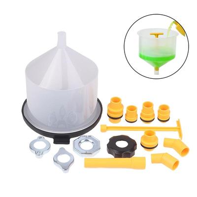 15Pcs/Set Car Accessories Fit Universal Vehicles Pour Oil Tool Spill Proof Coolant Filling Kit Plastic Filling Funnel Spout