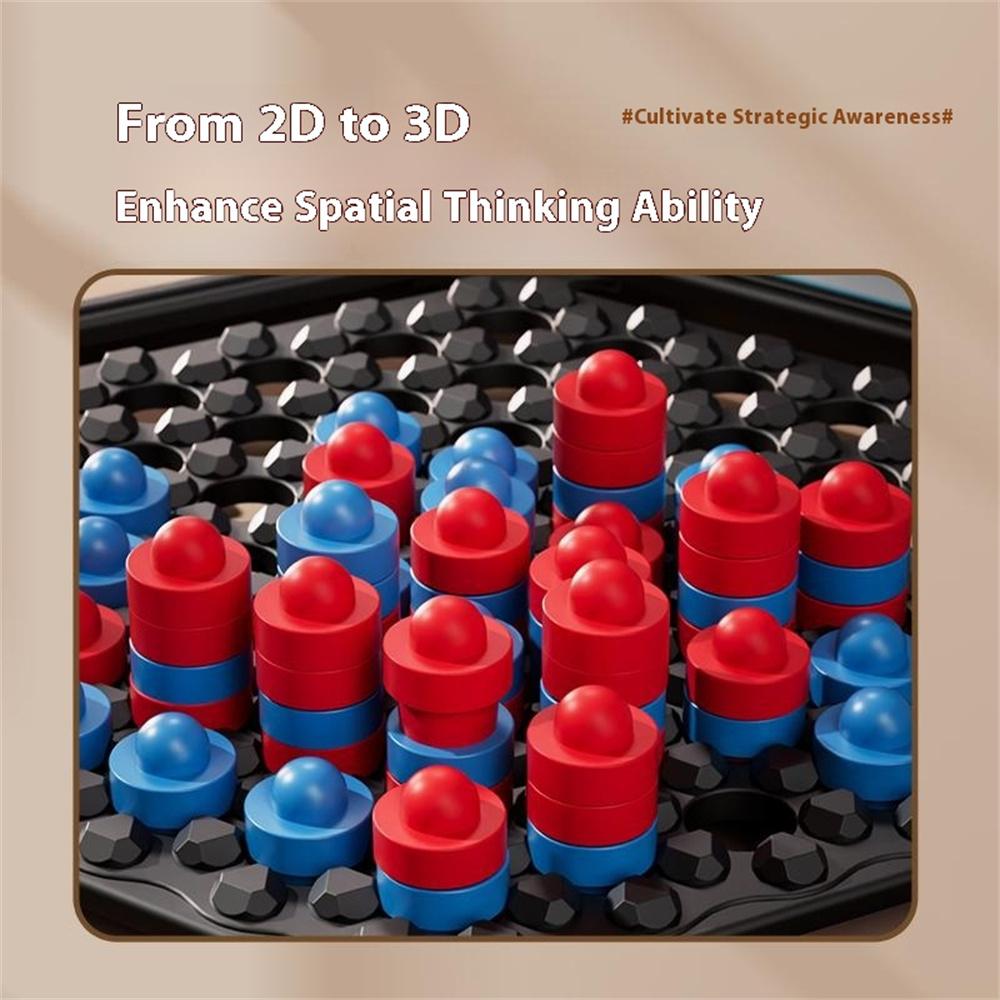 KJ135 Educational Chess Push Ball Game Board Game Toys Two Player Four-in-a-Row Checkers for Children