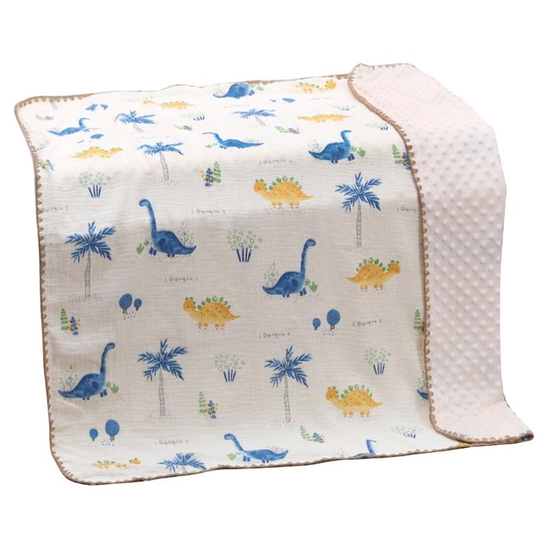 Baby Summer Blanket with Lovely Pattern Lightweight Thin Blanket Soft & Comfortable Newborns Blanket for Boy Girls Gift
