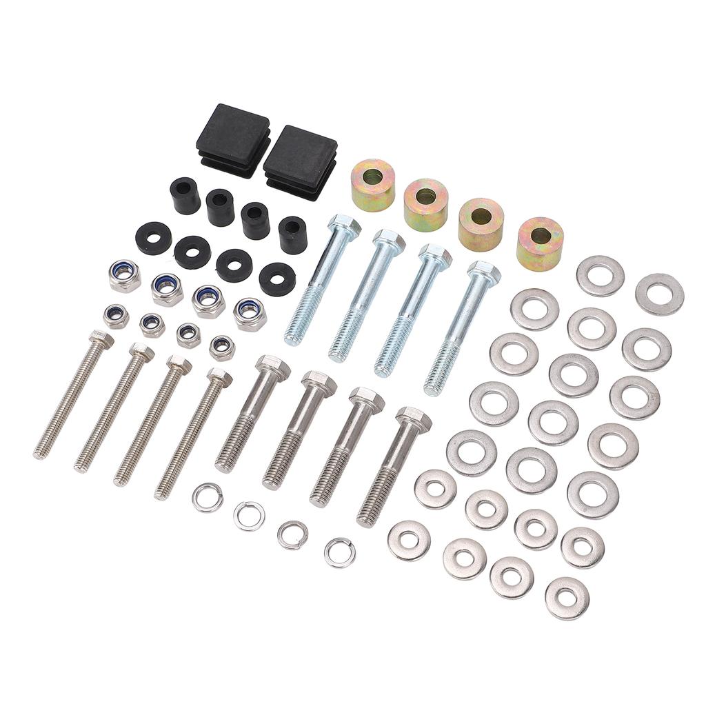 Suntop Hardware Kit 75465G01 Shade Top Metal Strut Screw Bushings Repair Kit Replacement for E‑Z‑GO 54 Inch Suntop Golf