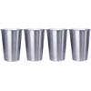 Ricamemoru Stainless Steel Tumbler, 500ml Stainless Steel Mug, Set of 4, Perfect for Coffee, Beer, Camping