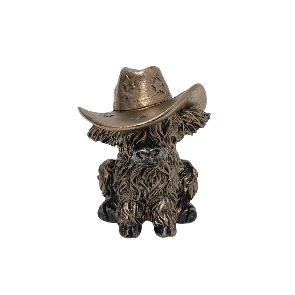 Cow Resin Figurine, Baby Calf Decoration, Festive Atmosphere Home Decoration, Craft Item
