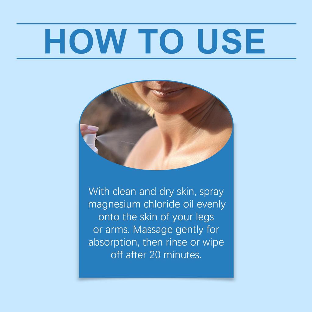 Ximonth Hořčíkový olej ve spreji Noční péče Tělo Klid mysli Tělo Pokožka Hydratační ošetřující sprej