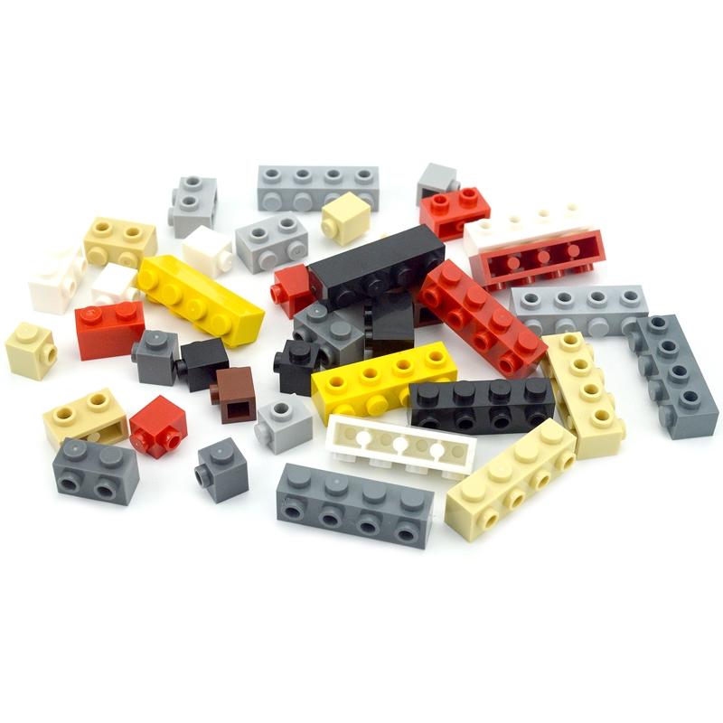 11211 MOC 1x2 Single-Side Studs Technical Bricks 60pcs DIY Building Blocks Educational Compatible Toys