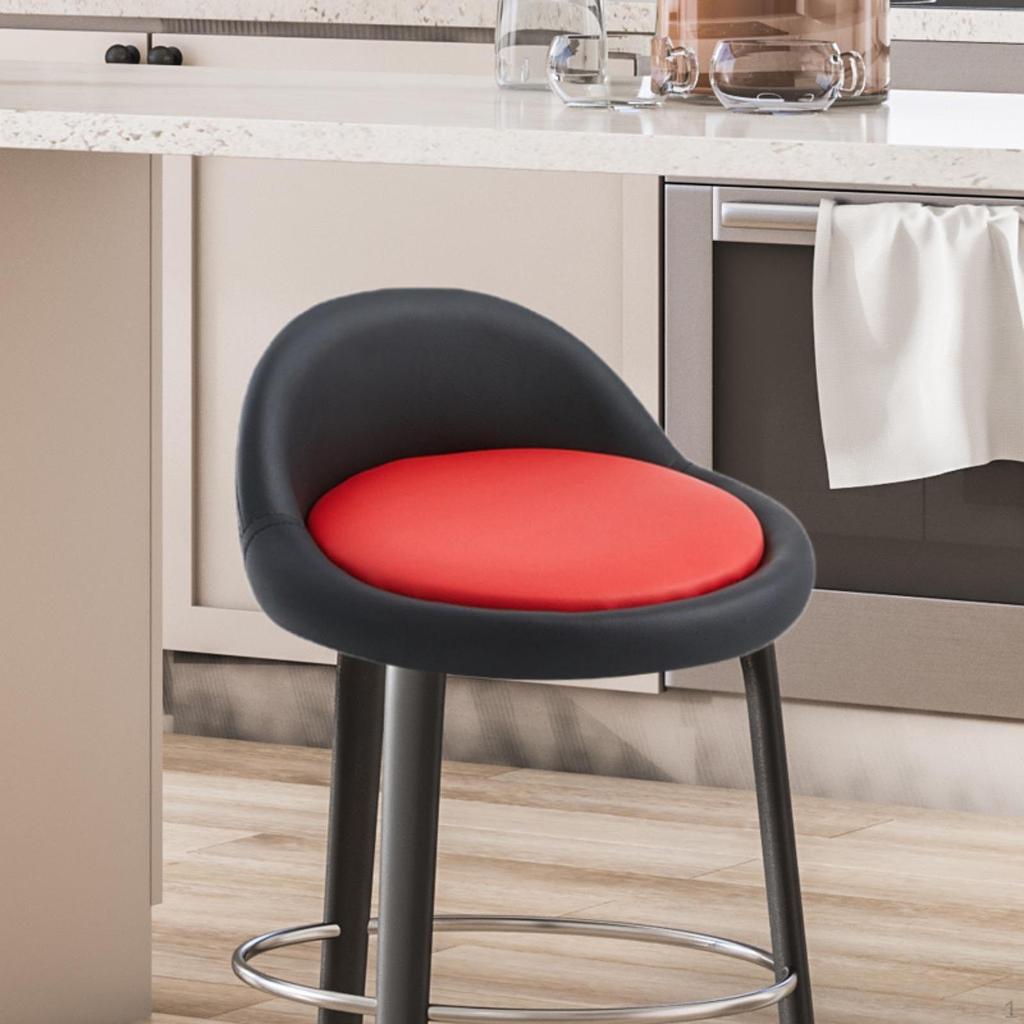 Bar Stool Chair Round with Low Backrest Seating Part Replacement Dia 38 cm Accessory