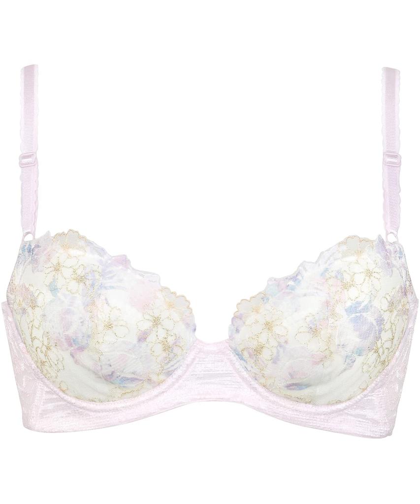 Bra fuller line back cup KB2713 PI B65 [Wing/Wacoal] "Clean sides, breasts" [Beautiful bra] 3/4 Women's