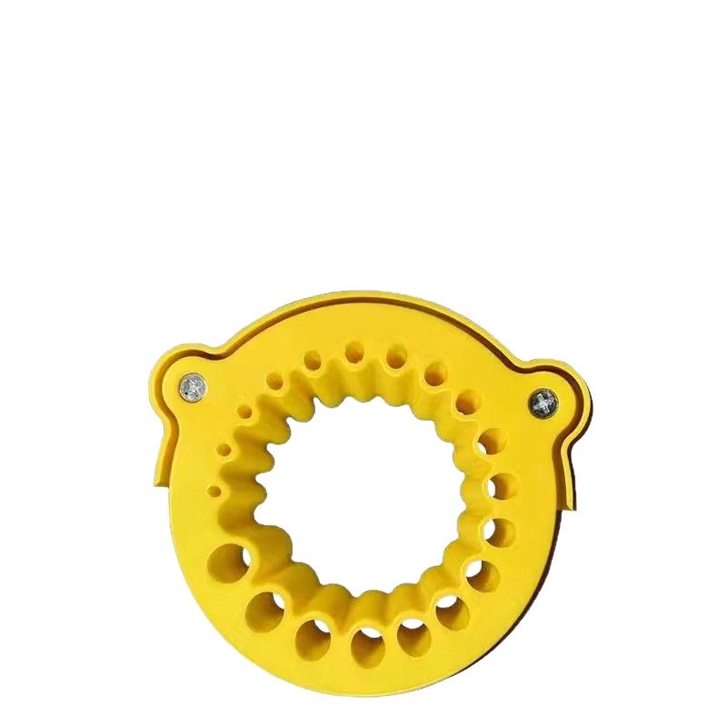 Yellow Double-Layer Drill Bit Grinding Stand (3.5-12.5mm) for Angle Grinders