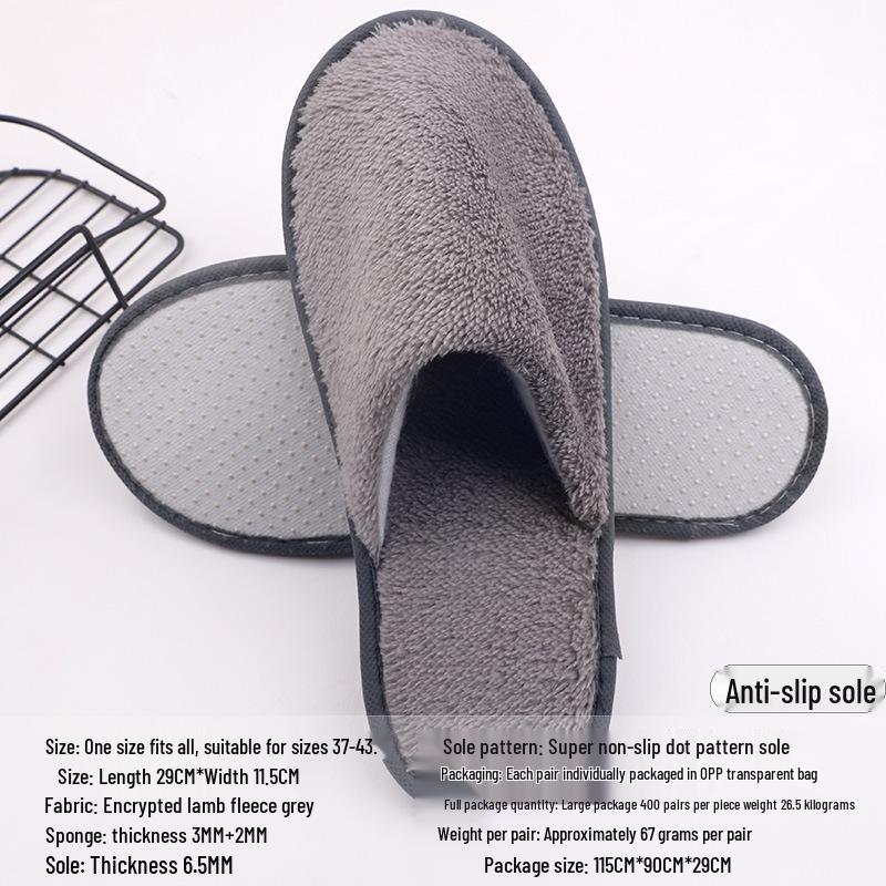 Disposable Non-slip Slippers for Hotels, B&Bs, and Beauty Salons