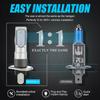 2 pezzi H1 6000k ultra bianco 55w 8000lm kit lampadine per fari a led fendinebbia per auto lampada di guida Ip68