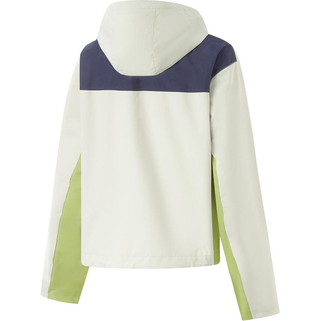 Li-Ning Comfortable Casual Loose Color Block Simple Hooded Jacket Women Jackets Silver-Birch-Gray Fresh-Moss-Green Deep-Pea-Blue AFDV054-8