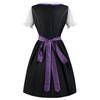 Beer Festival Costume, Women's Performance Costume, Floral Print Square Neck Dress