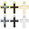 New Mixed Natural Shells Stainless Steel Cross Pendants For Jewelry Making Supplies Summer Charms In Bulk DIY Earrings Bracelets