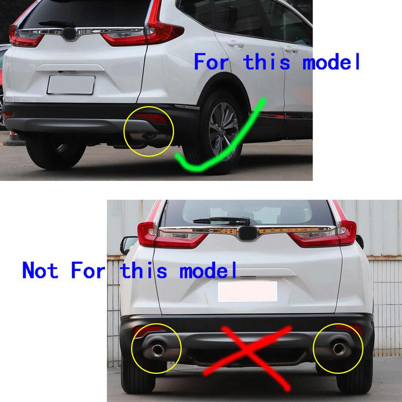 For Honda CRV CR-V 2017 2018    Body Muffler Exterior Back End Pipe Dedicate Exhaust Tip Tail Outlet Vent Ornament