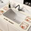 Cuttable Diatomite Non-Slip Draining Mat, Water Absorbent Pad for Kitchen Countertop & Bathroom Washbasin