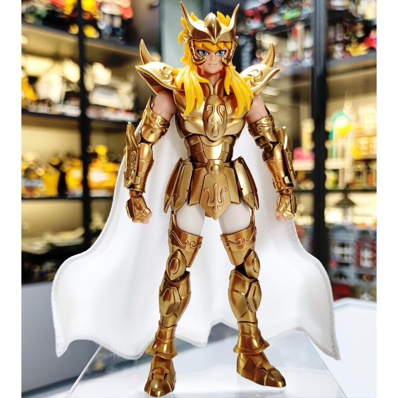 Blokees Saint Seiya CHAMPION CLASS Mu Aiolia Anime Assembly Action Model Toy Collectible Hobbies Statue Desktop Birthday Gifts