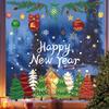 Christmas Stickers Shop Glass Window Decoration Stickers Christmas Party Stickers Gifts For Xmas Snowman Santa Claus Window Deco