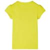 T-shirt enfant à manches courtes jaune vif 92/104/116/128/140
