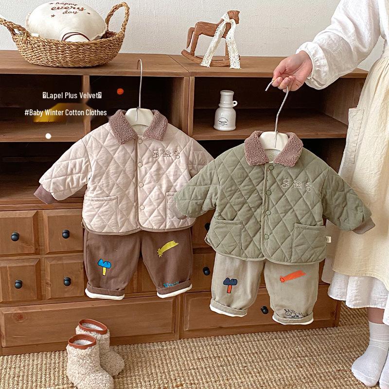 Giacca Imbottita in Cotone con Collo di Pelliccia Invernale 2025 da Ragazzo - Moda Stile Coreano