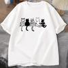 Cute Cats Women's Comfortable Round Neck T-shirt Perfect Match with Spring/Summer Casual Fashion Women's Short Sleeve T-shirt