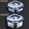316 Stainless Steel Airtight Food Storage Container with Lid & Handle, Refrigerator-Safe Bento Box