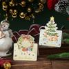 10 sztuk kartek świątecznych dla dzieci Mini kartki świąteczne z błogosławieństwem koperta noworoczna pocztówka karta podarunkowa Xmas Party