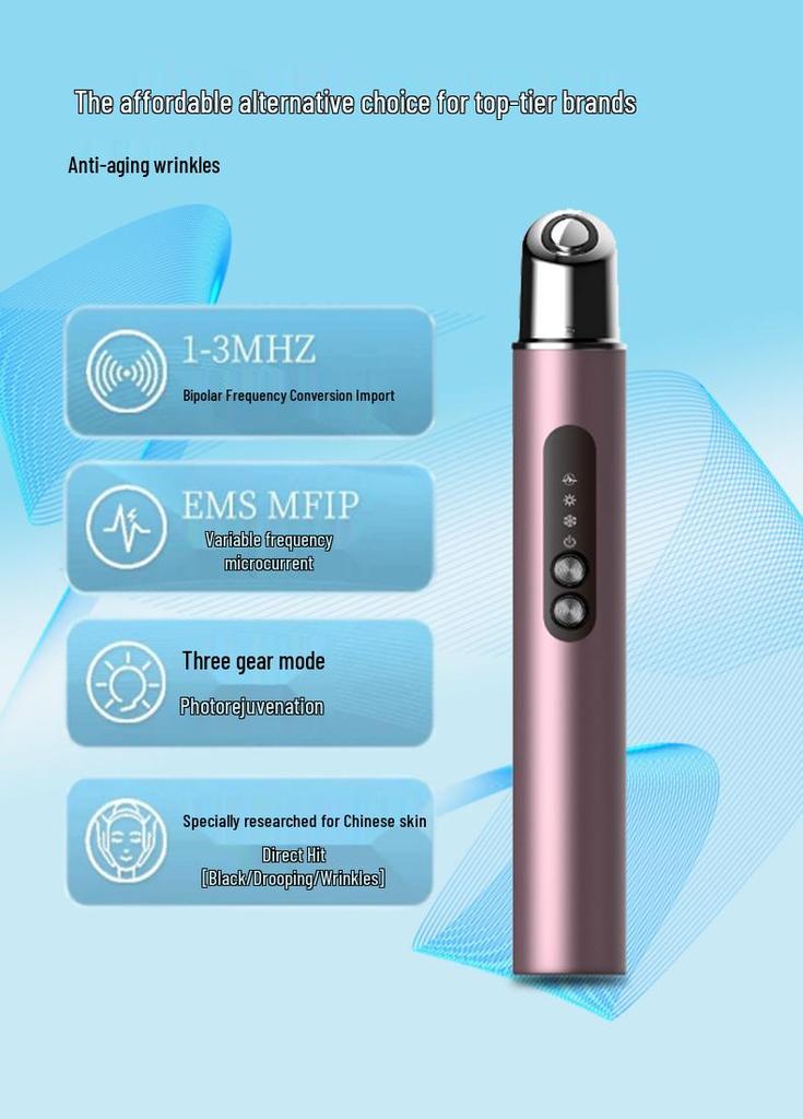Hot & Cold EMS Eye Massager with Microcurrent & Light Therapy for Lifting & Firming